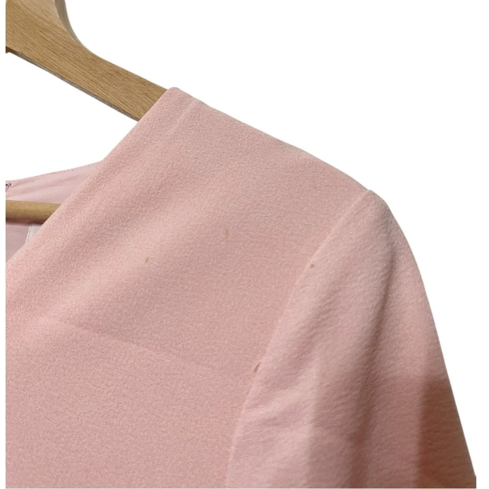 Gal Meets Glam Edith Midi Dress Pink Fit & Flare Short Sleeve Size‎ 10 - Picture 10 of 10
